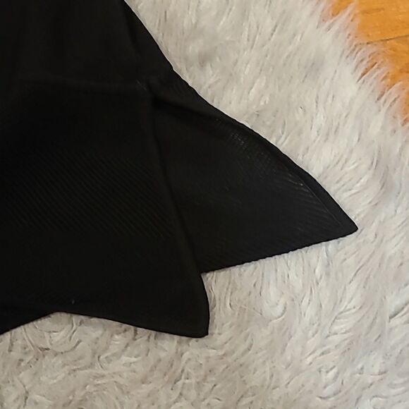 Ming by ming wang black acrylic cotton‎ asymmetrical short sleeve sweater - Picture 5 of 7